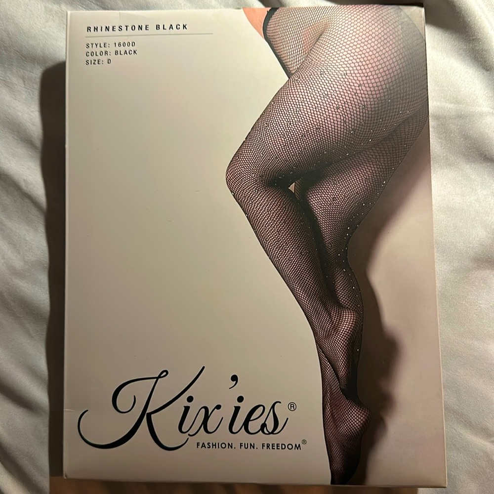 NWT Kix’ies Rhinestone Fishnet Tights